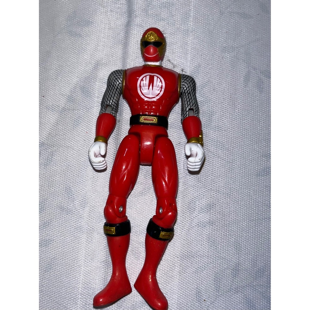Bandai Power Rangers Ninja Storm Red Wind Ranger Action Figure 2002 Vintage‎ Toy